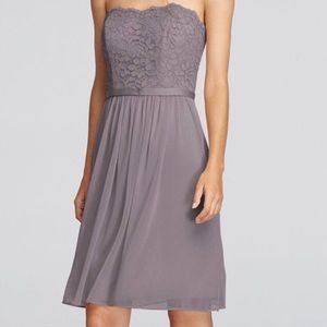 Plum David’s Bridal Bridesmaid Dress